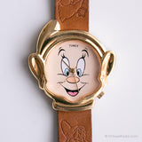 Vintage Gold-Ton Disney Uhr | Schneewittchen und die sieben Zwerge Uhr