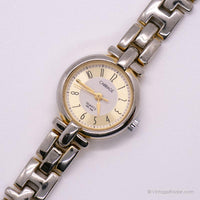 Carriaje de lujo de tono plateado para mujeres reloj | Timex Relojes vintage
