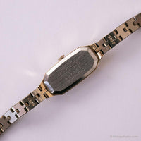 Vintage ▾ Seiko 1320-533h orologio | Dial quadrante nero orologio da tono d'oro per lei