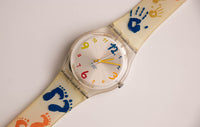 2001 Swatch GK384 SAUTE-MOUTON Watch | Vintage White Swatch Gent