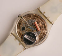 2001 Swatch GK384 SAUTE-MOUTON reloj | Blanco vintage Swatch Caballero