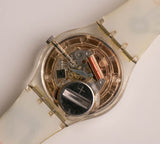 2001 Swatch GK384 Saute-Mouton montre | Blanc vintage Swatch Gant