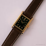 Vintage Seiko 1F20-5A69 R0 Watch | Black Dial Japan Quartz Watch