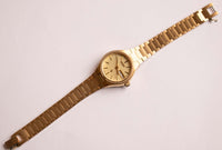 Tono de oro de lujo Citizen Cuarzo reloj | De las mujeres Citizen Fecha reloj Antiguo