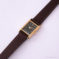 Vintage Seiko 1F20-5A69 R0 Watch | Black Dial Japan Quartz Watch