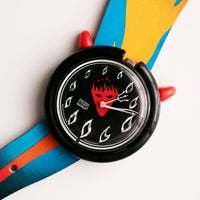 1994 Pop swatch PMB103 Cosas calientes reloj Vintage con caja y papeles
