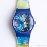 Jahrgang Tinker Bell Uhr durch Disney Zeit funktioniert | Japan Quarz Uhr
