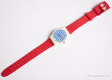 خمر 1987 Swatch Lady LW115 Newport Watch | 80s Swatch Lady نادر