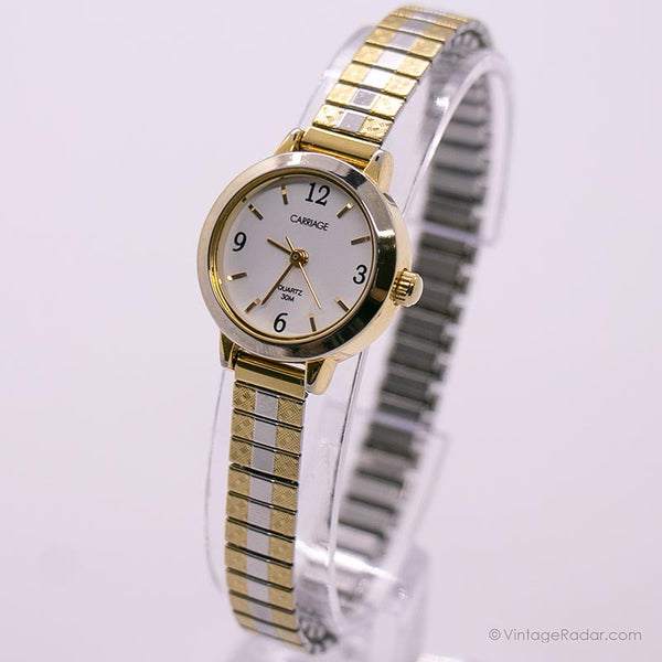 Two-Tone Carriage by Timex Vintage Watch | Elegant Watch For Women