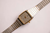 Square-dial Citizen Quartz Vintage Watch | Silver-tone Japan Quartz Watch