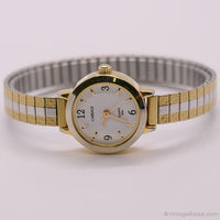 Tiny Two-Tone Carriage Quartz Watch for Her | Vintage Watch For Women