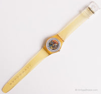 1986 Swatch Lady Little Jelly LK103 Watch | 80s هيكل عظمي نادر Swatch Lady