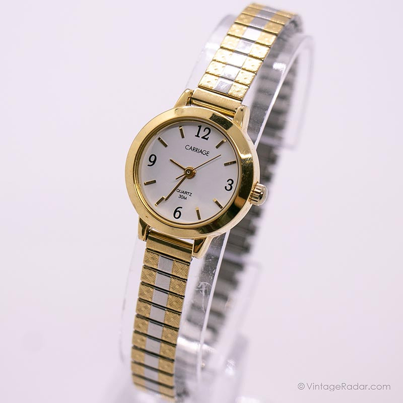 Vintage Carriage Women\'s Two-Tone Watch Vintage Timex Carriage Quartz Classic Womens Womans Silver  main image 4