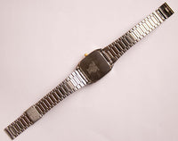 Quadratisches Dial Citizen Quarz -Vintage Uhr | Silbertoner Japan Quarz Uhr