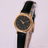 Vintage Seiko V401-1409 R1 Watch | Black Dial Watch for Ladies