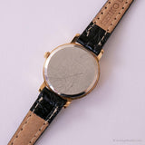 كلاسيكي Seiko V401-1409 R1 Watch | ساعة الاتصال السوداء للسيدات