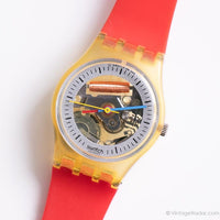 Ancien Swatch Lady Little Jelly LK103 montre | 1986 Quartz suisse Swatch