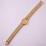 Jahrgang Seiko 4n00-0041 R0 Uhr | Damen Gold-Tone Japan Quarz Uhr