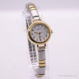 Elegant Two-Tone Carriage Quartz Watch for Her | Vintage Fashion Watches