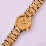 كلاسيكي Seiko 4N00-0041 R0 Watch | سيدات الذهب النغمة اليابان الكوارتز ساعة