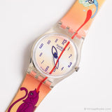 2002 Swatch Lady LK209 Hora del almuerzo reloj | Ultra dama rara Swatch reloj