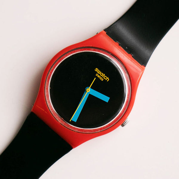 2010 Swatch GR156 ضحك الوقت مشاهدة | الطلب الأسود سويسري Swatch كوارتز