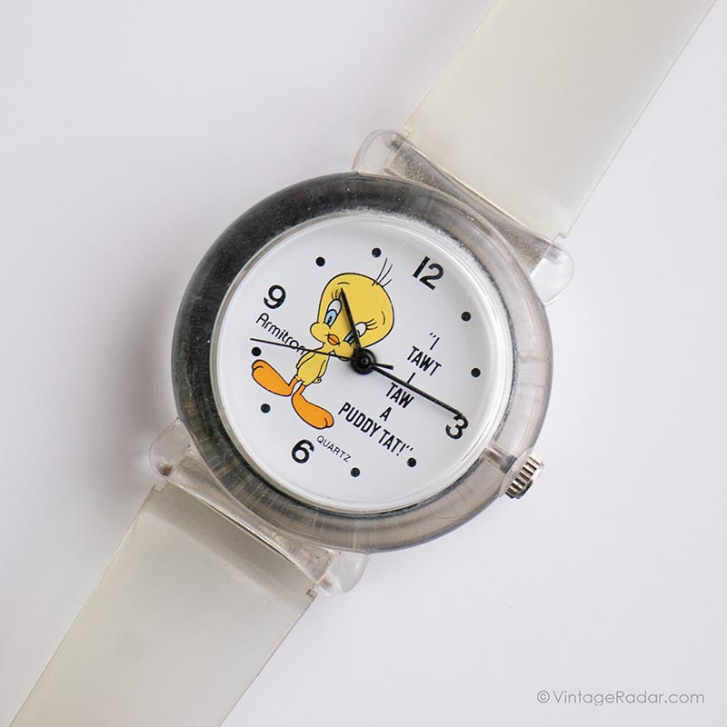 Looney Tunes Tweety By Armitron Stopwatch VINTAGE 2000 Warner Brothers Gold-tone Tweety Bird Vintage Watch | Looney Tunes Armitron  main image 4