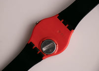 2010 Swatch GR156 Lachenzeit Uhr | Schwarzes Zifferblatt Schweizer Swatch Quarz