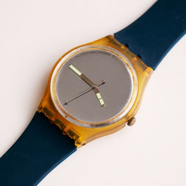 1987 Swatch GK104 SNOW WHITE Watch | 80s Vintage Swatch Gent Watch