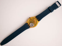 1987 Swatch GK104 Blancanieves reloj | Vintage de los 80 Swatch Caballero reloj