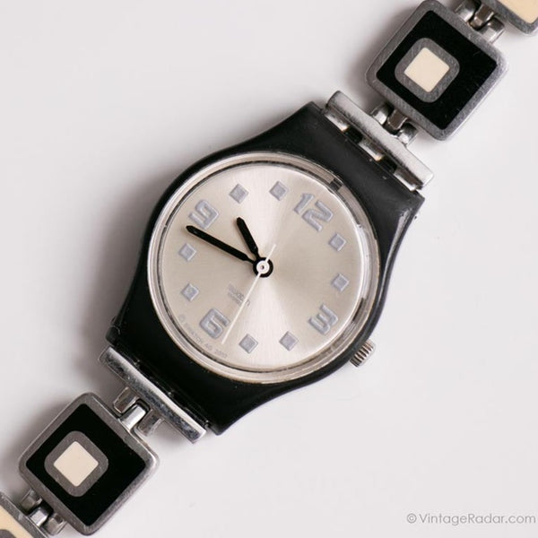 2003 Swatch Lady CHESSBOARD LB160G Watch | Vintage Swatch Bracelet Watch