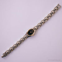 Antiguo Seiko 1N01-0CT0 R2 reloj | Damas dial azul tono plateado reloj