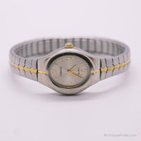 Tiny Elegant Two-Tone Carriage Vintage Watch | Timex Watches for Women