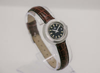 Vintage et Suisse ETA montre | Mesdames mécaniques de tons argentés montre