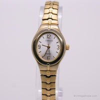 Tiny Gold-Tone Carriage By Timex Watch | Vintage Watch For Ladies