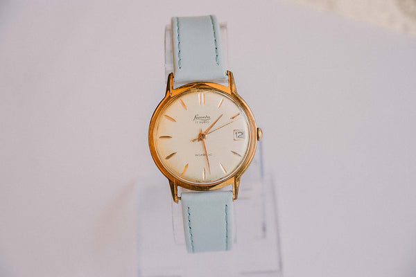 17 Rubis 1960er Lacorda Mechanischer Jahrgang Uhr Antimagnetisch