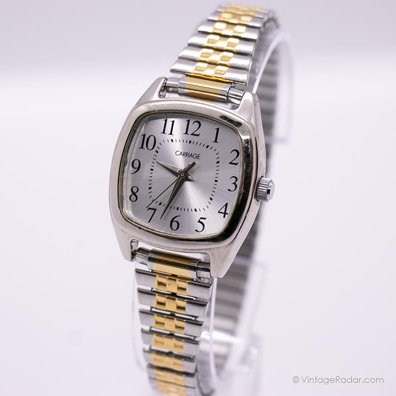 Carriage by Timex women\'s watch. Square face with two toned metal band Carriage by Timex women main image 3