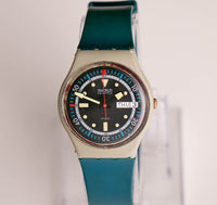 1985 Swatch GM701 Calypso Diver Watch | 80s vintage Swatch Gentiluomo