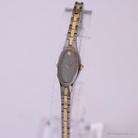 Vintage Seiko 1E20-5719 R0 Watch | Gray Dial Two-tone Watch for Her