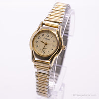 Vintage Gold-Ton-Wagen von Timex Uhr für Damen | Klassische Armbanduhr