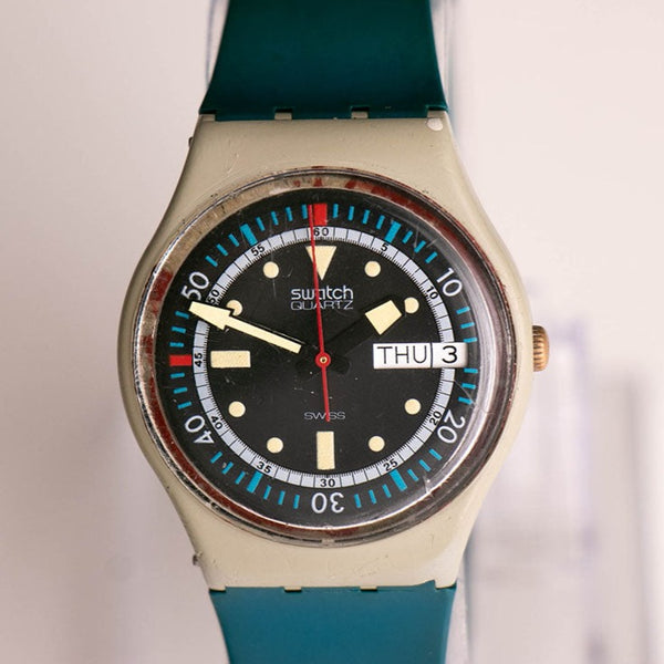 1985 Swatch GM701 Calypso Diver Uhr | Vintage 80s Swatch Mann