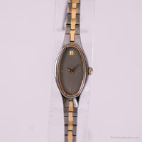 Vintage Seiko 1E20-5719 R0 Watch | Gray Dial Two-tone Watch for Her