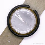 1990 Swatch PWBK129 Silversilk Uhr | Seltener Jahrgang Swatch Pop