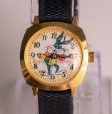 Antiguo Bugs Bunny Looney Tunes Mecánico reloj Modelo ultra raro