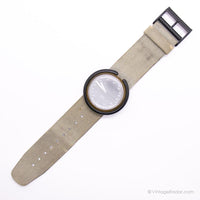 1990 Swatch PWBK129 Silversilk Uhr | Seltener Jahrgang Swatch Pop