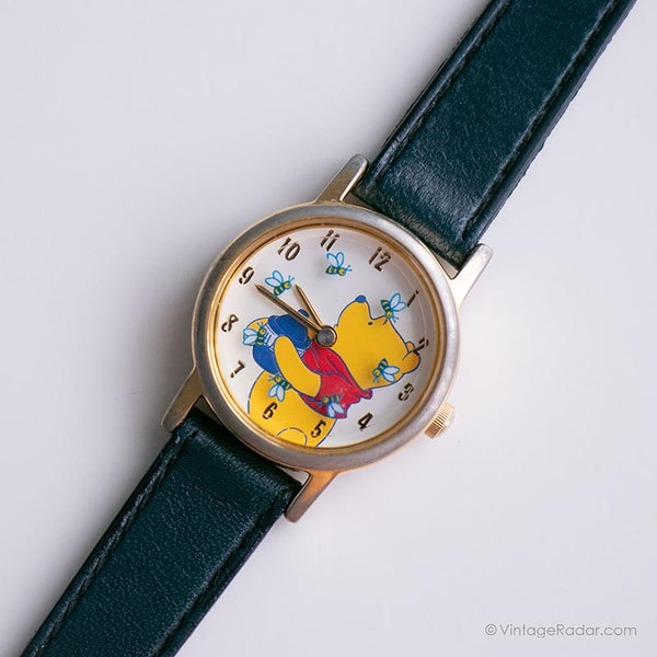 Antiguo Seiko Disney reloj | Tono dorado Winnie the Pooh reloj