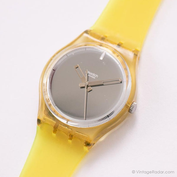 Antiguo Swatch GRABA GK321 reloj | Dial de espejo 1999 reloj