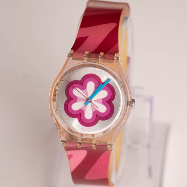 2004 Swatch GP126 ASTRAPI Watch Olympic Special | Pink Flower Swatch