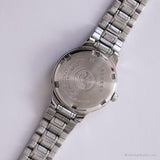 Antiguo Seiko V701-2H30 A0 reloj | Tono plateado de dial azul reloj para ella