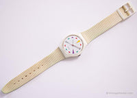 1987 Swatch Gw109 tutti frutti reloj | Vintage rara de los 80 Swatch Caballero
